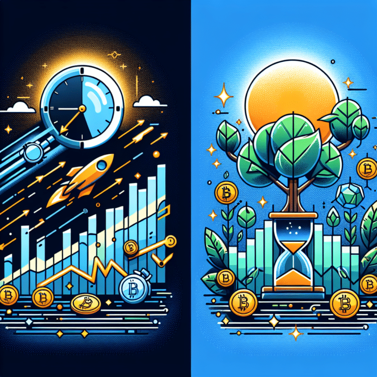 day trading vs long-term crypto trading